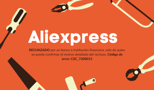 Código de error CSC_7200015 en Aliexpress