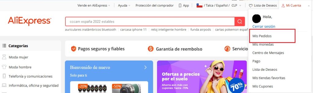 Cómo abrir una disputa en AliExpress