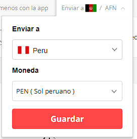 AliExpress Perú precio en soles