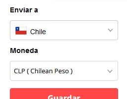cambio de moneda a peso chileno en AliExpress