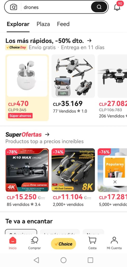 Que significa clp en AliExpress