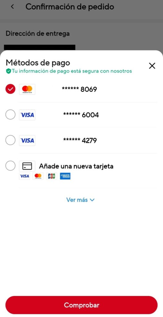 Añadir un tarjeta de credito o debito a aliexpress