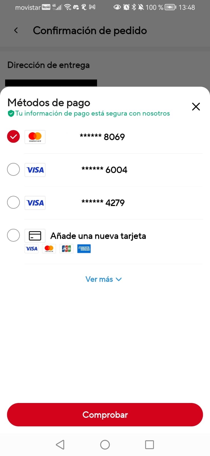 Añadir un tarjeta de credito o debito a aliexpress