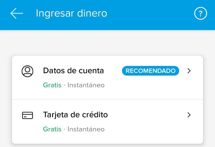 ingresar dinero mercado pago