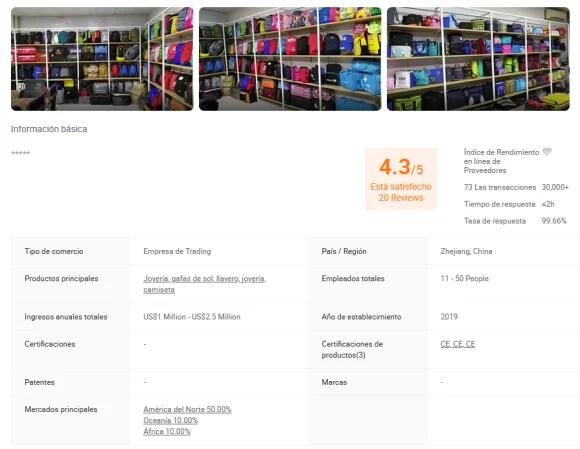 accesorios al por mayor en alibaba