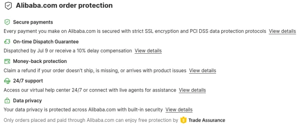 alibaba proteccion al comprador